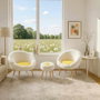 Atelier Del Sofa Lida Wellsoft - Blanco y Amarillo